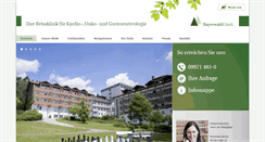 Desktop Screenshot of bayerwaldklinik.de